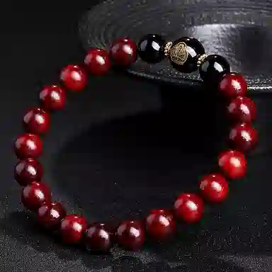 木盛缘 本命年转运十二生肖八大守护神招财纳福财源滚滚诸事顺遂有钱花 小叶紫檀 手串 男女同款情侣款