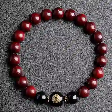 木盛缘 本命年转运十二生肖八大守护神招财纳福财源滚滚诸事顺遂有钱花 小叶紫檀 手串 男女同款情侣款