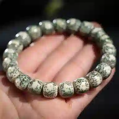 木盛缘 阴皮石玉料老型桶珠 星月菩提 手串 男女同款情侣款