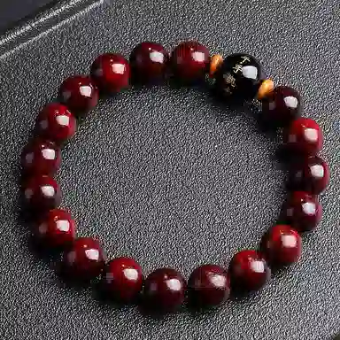 木盛缘 本命年转运十二生肖八大守护神招财纳福财源滚滚诸事顺遂有钱花 小叶紫檀 手串 男女同款情侣款