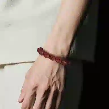 木盛缘 【精工雕刻  瑞兽貔貅  暴力吸金】单圈手链文玩盘玩好运与众不同本命年招米 紫檀属 手串 男女同款情侣款