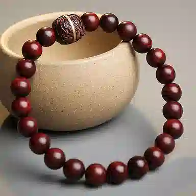 木盛缘 高油高密圆珠单圈 小叶紫檀 手串 男女同款情侣款