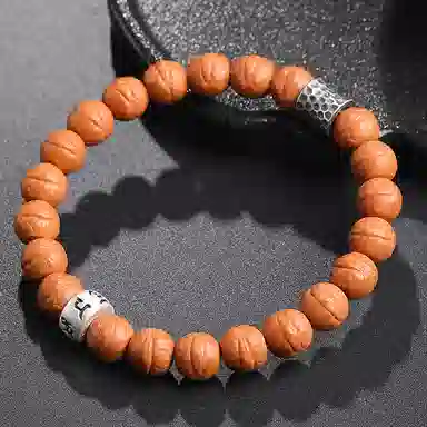 木盛缘 木饰文玩单圈手链 猴头核桃 手串 男女同款情侣款