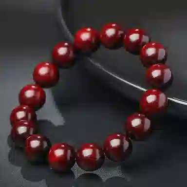 木盛缘 【财运亨通  简约搭配】高油高密老料单圈文玩佛珠#好运 紫檀属 手串 男女同款情侣款