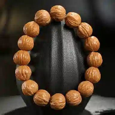 木盛缘 原生态双鳍南瓜单圈文玩 猴头核桃 手串 男女同款情侣款