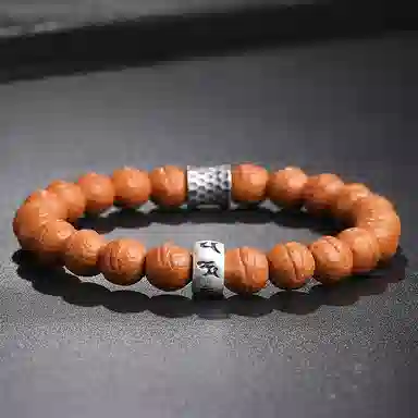 木盛缘 木饰文玩单圈手链 猴头核桃 手串 男女同款情侣款