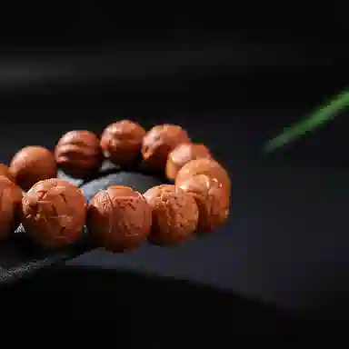木盛缘 雕刻多宝佛珠单圈念珠文玩 猴头核桃 手串 男女同款情侣款