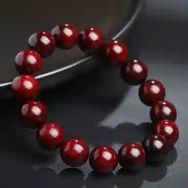 木盛缘 【财运亨通  简约搭配】高油高密老料单圈文玩佛珠#好运 紫檀属 手串 男女同款情侣款