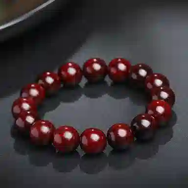 木盛缘 【财运亨通  简约搭配】高油高密老料单圈文玩佛珠#好运 紫檀属 手串 男女同款情侣款