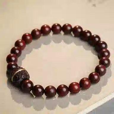 木盛缘 高油高密圆珠单圈 小叶紫檀 手串 男女同款情侣款