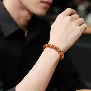 木盛缘 【暴力招财  与众不同】#好运实心药片念珠文玩 紫金鼠 手串 男女同款情侣款