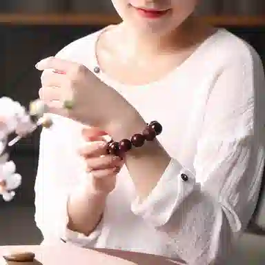 木盛缘 高油高密佛珠 小叶紫檀 手串 男女同款情侣款