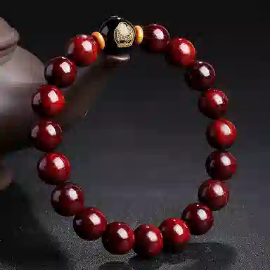 木盛缘 本命年转运十二生肖八大守护神招财纳福财源滚滚诸事顺遂有钱花 小叶紫檀 手串 男女同款情侣款