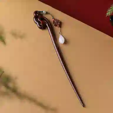 木盛缘 复古古风 木作 簪子 男女同款情侣款 血檀