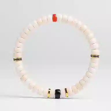 木盛缘 【心心相依】#好运上上签药片珠新中式长长久久 椰蒂 菩提闺蜜手链手串 男女同款情侣款