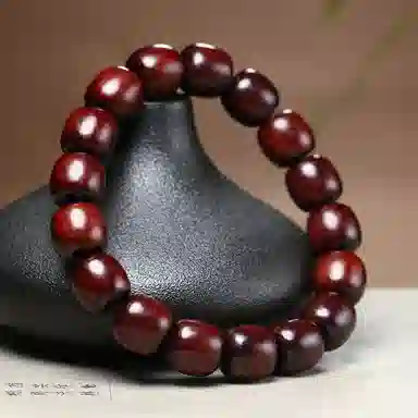 木盛缘 高油密桶珠 木作 手串 男女同款情侣款 血檀