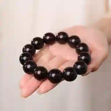 木盛缘 【满金星+平台质检】本命年新中式转运上岸有钱花财源滚滚好运满星盘玩解压单圈文玩佛珠小叶 紫檀属 手串 男女同款情侣款