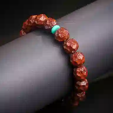 木盛缘 【发财鼠   暴力招财】#好运实心易盘玩上色快文玩 紫金鼠 手串 男女同款情侣款