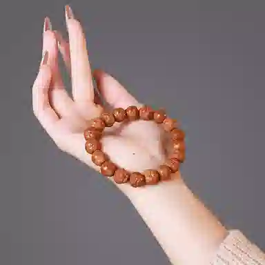 木盛缘 手工精雕弥勒佛财神佛珠 猴头核桃 手串 男女同款情侣款