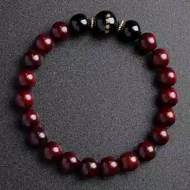 木盛缘 本命年转运十二生肖八大守护神招财纳福财源滚滚诸事顺遂有钱花 小叶紫檀 手串 男女同款情侣款