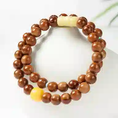 木盛缘 【变色大王盘玩解压利器】新中式国潮双圈叠戴转运盘玩绿松高油高密玉化文玩佛珠轻奢款好运 库克 菩提类手串 男女同款情侣款