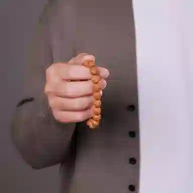 木盛缘 雕刻正圆佛珠#好运 猴头核桃 手串 男女同款情侣款