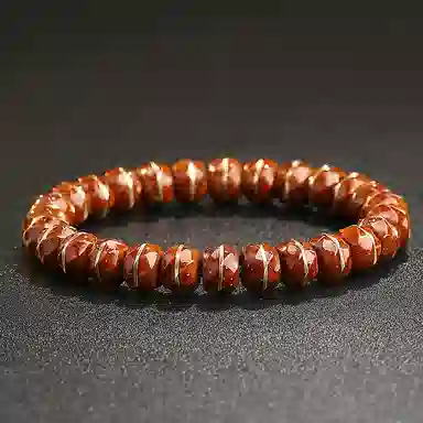 木盛缘 【搞钱必备解压盘玩】新中式国潮复古小众轻奢设计一线药师老型珠实心菩提子招财进宝单圈文玩好运 紫金鼠 手串 男女同款情侣款