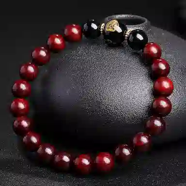 木盛缘 本命年转运十二生肖八大守护神招财纳福财源滚滚诸事顺遂有钱花 小叶紫檀 手串 男女同款情侣款