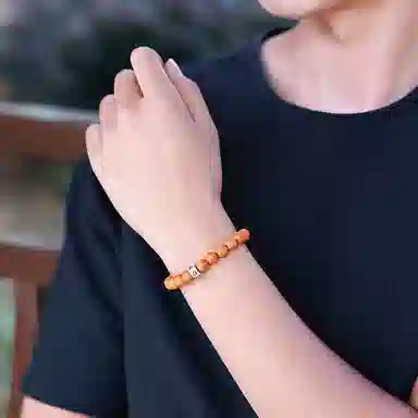 木盛缘 木饰文玩单圈手链 猴头核桃 手串 男女同款情侣款