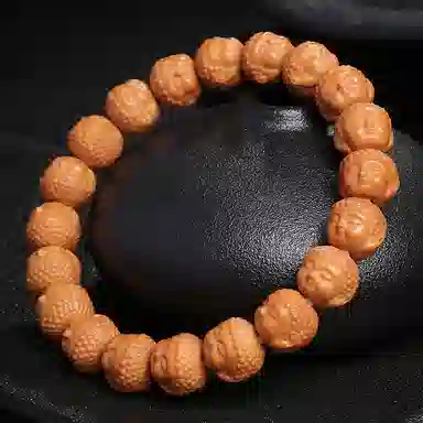 木盛缘 宝宝佛 佛珠单圈念珠文玩 猴头核桃 手串 男女同款情侣款