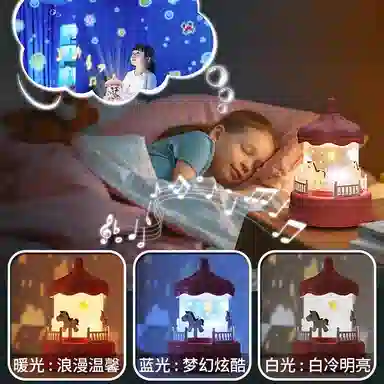 安可托 梦幻卧室顶板投影仪 满天星发光夜灯 星空投影 早教益智玩具