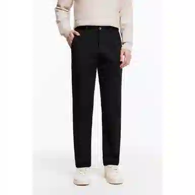 九牧王男裤专家 标准直筒商务休闲裤 男款