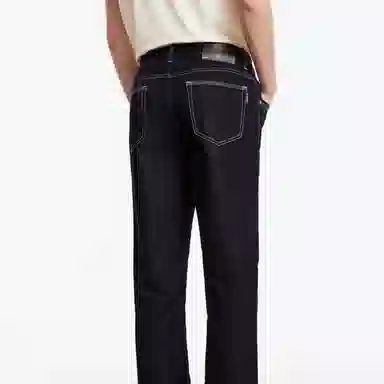 九牧王男裤专家 时尚简约百搭休闲舒适亲肤凉感牛仔裤 男款 深蓝色