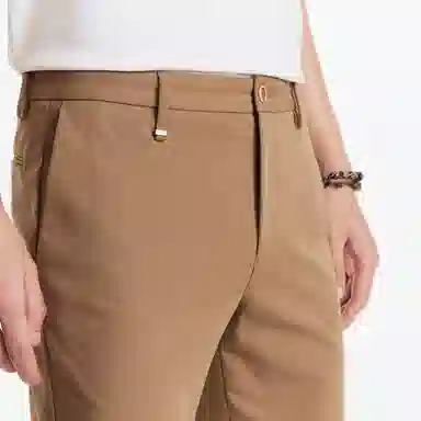 九牧王男裤专家 微弹商务休闲标准直筒西装裤 男款