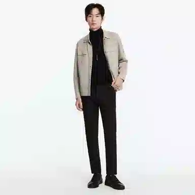 九牧王男裤专家 微弹商务休闲标准直筒西装裤 男款