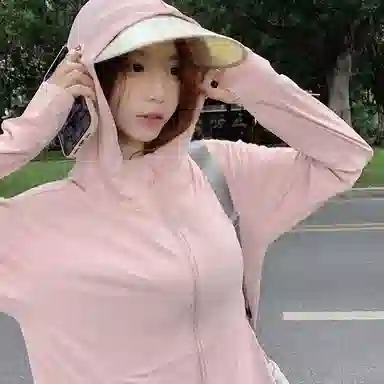 涂诗菲 透气冰感大帽檐防紫外线修身截短外套 女款