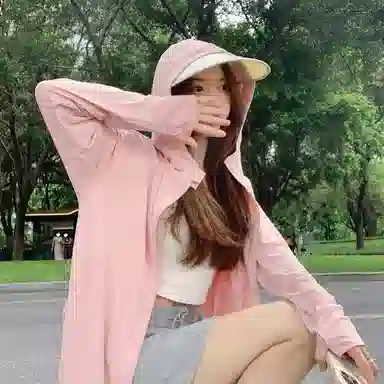 涂诗菲 透气冰感大帽檐防紫外线修身截短外套 女款