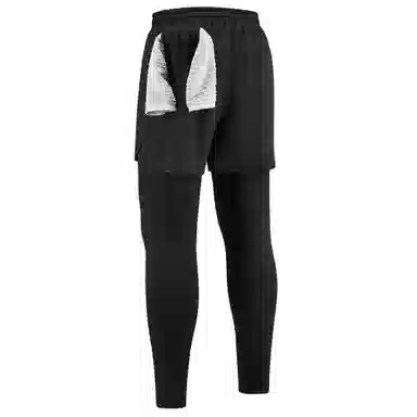 王者荣耀 明世隐款假两件内袋跑步运动健身美式高街潮流时尚通勤舒适日常百搭宽松排汗吸汗透气中腰系带休闲裤 男女同款