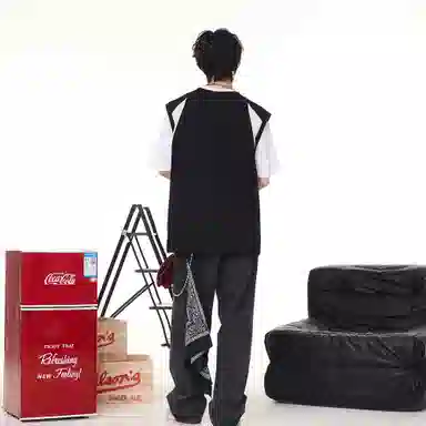 王者荣耀 澜鲨之猎刃款  美式复古圆领舒适基础款创意简约字母设计百搭校园学院风户外简约休闲宽松直筒透气无袖背心 男女同款