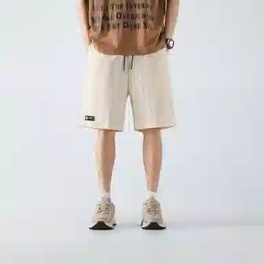 王者荣耀 刺绣火焰美式柔软速干薄款高街五分舒适宽松户外运动百搭纯色多巴胺无性别垂感休闲短裤 孙悟空地狱火款 男女同款