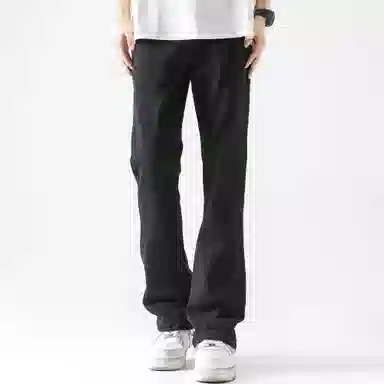 王者荣耀 美式水洗做旧自然落色舒适宽松牛仔裤 男女同款