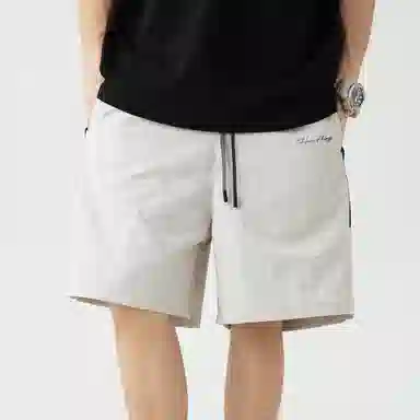 王者荣耀 美式街头复古运动潮流多色侧面撞色基础款宽松柔软亲肤穿搭系带休闲短裤 男女同款