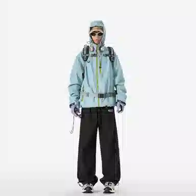 王者荣耀 美式高街反光多口袋工装裤宽松舒适户外徒步爬山运动时尚百搭休闲裤 鲁班七号款 男女同款