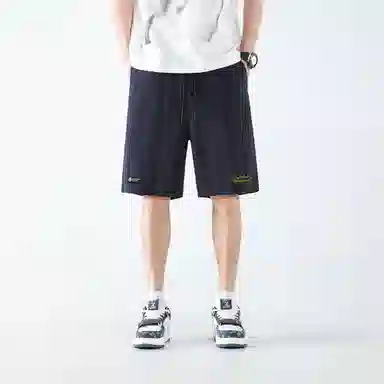 王者荣耀 刺绣火焰美式柔软速干薄款高街五分舒适宽松户外运动百搭纯色多巴胺无性别垂感休闲短裤 孙悟空地狱火款 男女同款