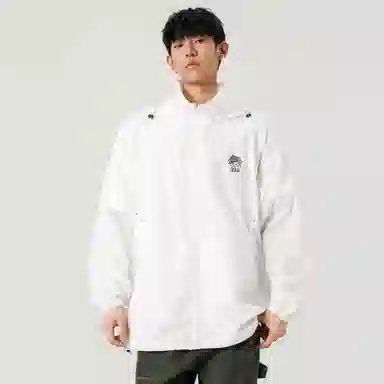 王者荣耀 曜款 山系户外凉感吸湿排汗薄款印花运动训练跑步皮肤衣亲肤舒适开衫休闲宽松纯色连帽防晒服 男女同款