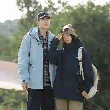 王者荣耀  可拆卸内胆三合一山系户外登山美式简约字母工装休闲宽松保暖连帽  防风透气冲锋衣 男女同款