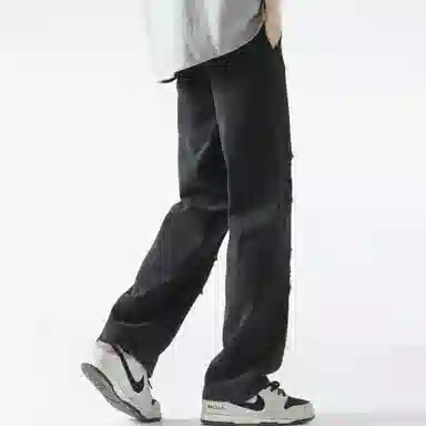 王者荣耀 美式街头经典水洗落色做旧舒适柔软廓形长裤牛仔裤 男女同款