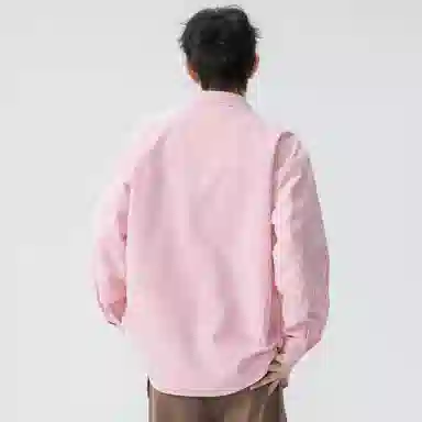 王者荣耀 经典翻领条纹长袖小众休闲简约设计字母印花美式街头复古潮流时尚通勤日常百搭宽松舒适慵懒氛围感无性别主义学院风衬衫 男女同款