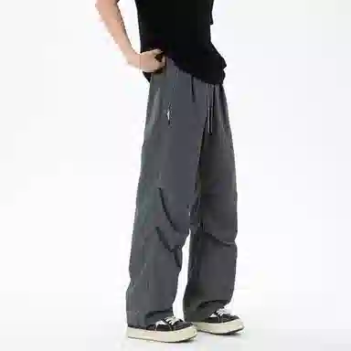 王者荣耀 美式高街反光机能伞兵户外登山通勤防水透气宽松百搭潮流时尚休闲裤 男女同款