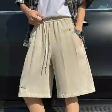 王者荣耀 美式街头复古纯色多色基础款铆钉装饰宽松柔软舒适休闲短裤 男女同款